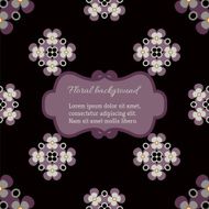 Stylish Floral Card in Vector N2