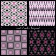 Geometric seamless background set