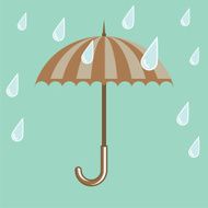 Umbrella with Rain Drops