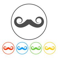 mustaches vector icon N4