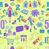 Colored Sale seamless pattern background N2
