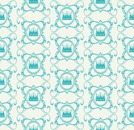 Wallpaper Seamless Pattern Vintage style N2