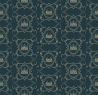 Wallpaper Seamless Pattern Vintage style N3