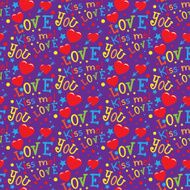 Heart love seamless pattern N53