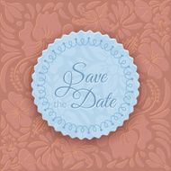 Save the date card N4