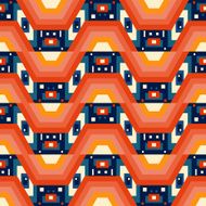Retro different vector seamless patterns tiling N3