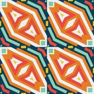 Seamless vector geometric rhombus N3