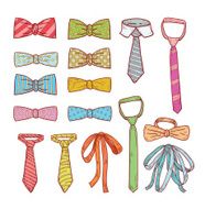 Bow Tie icon set vector illustration