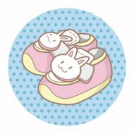 baby shoes style theme elements N3