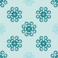 Seamless geometric floral pattern N24
