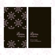 Business Card with geometric patterns