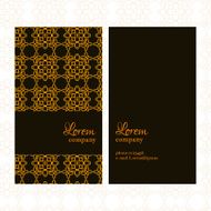 Business Card with geometric patterns N2