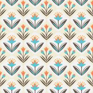 Seamless Pattern with floral ornament
