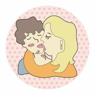 france couple theme elements vector eps N3