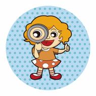lady girl cartoon theme elements N144