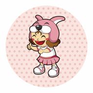 lady girl cartoon theme elements N145