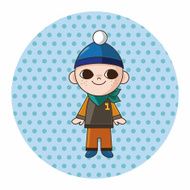 boy man cartoon theme elements N149