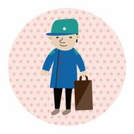 boy man cartoon theme elements N151