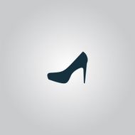 female shoes web icon vector design
