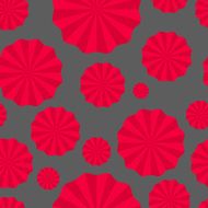 seamless pattern paper fans pompoms torch turntables
