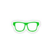 icon sticker realistic design on paper sunglasses N3