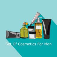 set of cosmetics for men