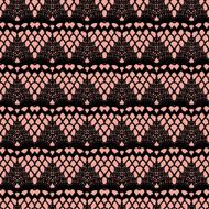 Pink and black lace seamless stripes pattern N2