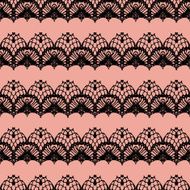 Pink and black lace seamless stripes pattern N3