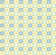 seamles pattern with yellow and blue ovals