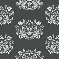 Floral retro paper pattern