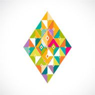 geometric pattern Thai contemporary art style template