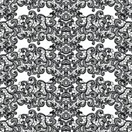 Lace seamless pattern with flowers N52