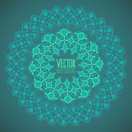 Ornated frame vector background based on ukrainian embroidered