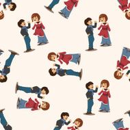 SALE Shopaholic seamless pattern