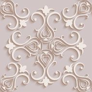 Floral pattern wallpapers in the style of Baroque Can be N9
