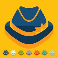 Flat design hat
