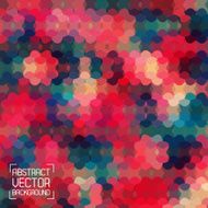 Abstract tech background mosaic Retro colors Vector