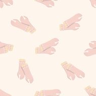 bride gloves seamless pattern