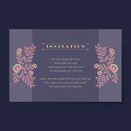 Beautiful vintage invitation cards layouts N2