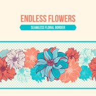 Hand-drawn flowers of dahlia N3