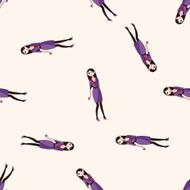 lady girl cartoon sticker icon