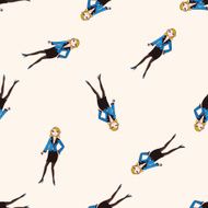 lady girl cartoon sticker icon N7