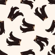 shoes boot style cartoon sticker icon