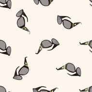 glasses cartoon sticker icon