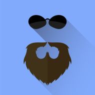 Beard and Sunglasses Icon