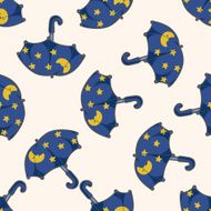 Umbrella cartoon seamless pattern background N3