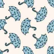 Umbrella cartoon seamless pattern background N4
