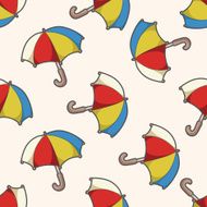 Umbrella cartoon seamless pattern background N6