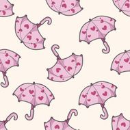 Umbrella cartoon seamless pattern background N7