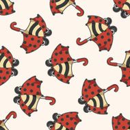 Umbrella cartoon seamless pattern background N11